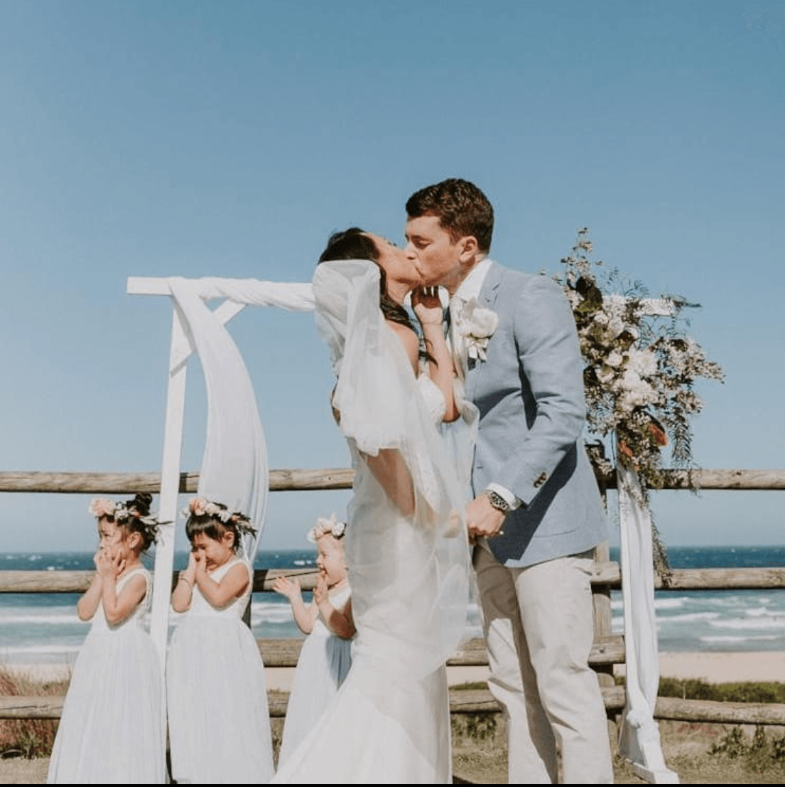 Flower Girls and Flower Crowns for Wedding Day cute factor